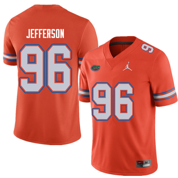 Jordan Brand Men #96 Cece Jefferson Florida Gators College Football Jerseys Sale-Orange - Click Image to Close
